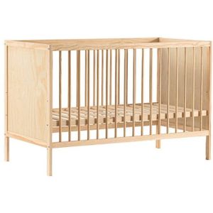 Cabino Baby Bed / Ledikant Lola 60x120 cm Verstelbare Bodem - Naturel