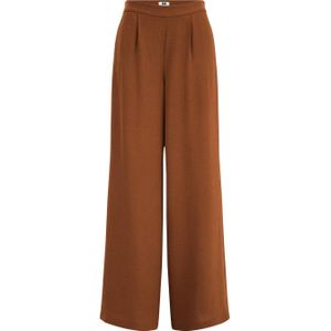 WE Fashion wide leg pantalon bruin