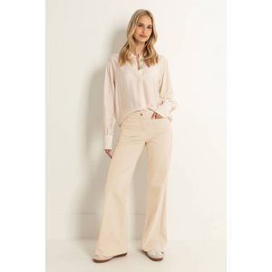 CLAUDIA BY CLAUDIA STRÄTER high waist flared jeans beige