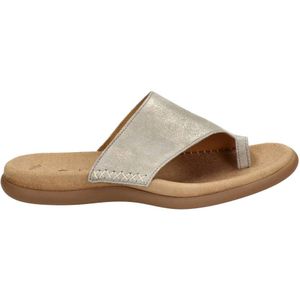 Gabor suède teenslippers goud