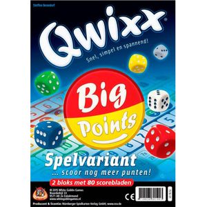 Qwixx Big Points - dobbelspel - Uitbreiding - 2 scorebloks met 80 scorebladen