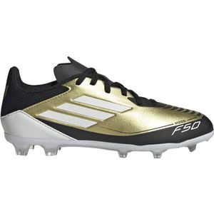 adidas Performance F50 League junior voetbalschoenen goudmetallic/wit/zwart