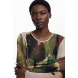 Desigual - Mesh Maxi Jurk - Multi