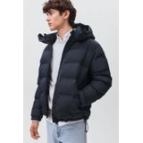 MANGO TEEN gewatteerde jas donkerblauw