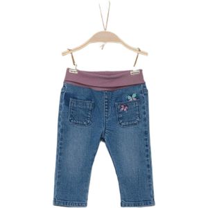 s.Oliver baby regular fit jeans met printopdruk medium blue denim