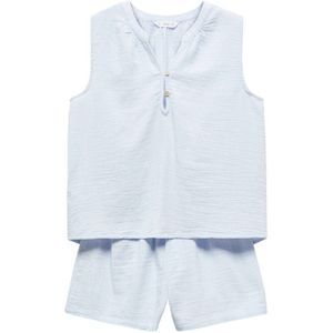 Mango Kids shortama lichtblauw