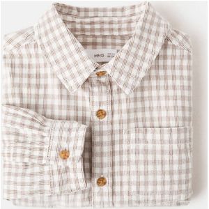 Mango Kids - Overhemd - Ruitprint - Lange Mouwen - 100% Katoen