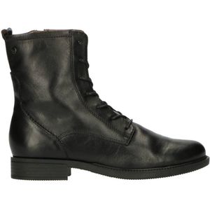 No Stress Leren Veterboots Zwart