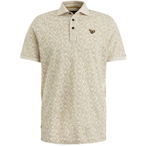 PME Legend polo met all over print beige