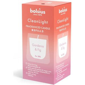 Bolsius geurkaars CleanLight Refill (set van 2)