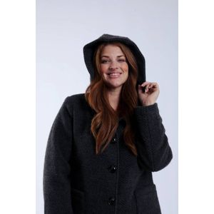 Paprika wollen manteljas antraciet