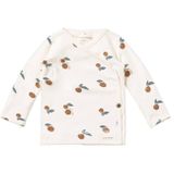 Your Wishes baby longsleeve Nash met all over print wit/camel/blauw
