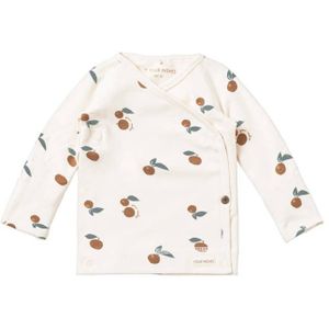 Your Wishes baby longsleeve Nash met all over print wit/camel/blauw