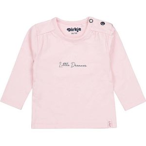 Dirkje baby longsleeve met biologisch katoen lichtroze/donkerblauw