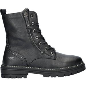 Mustang gevoerde veterboots zwart