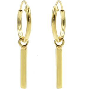 KARMA Jewelry gold plated oorbellen Tube