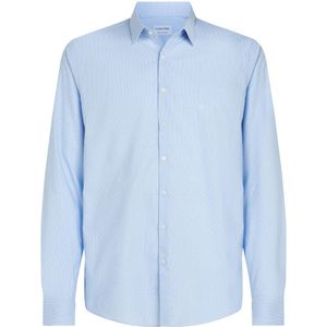 Calvin Klein geruit slim fit overhemd vista blue