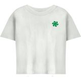 KIDS ONLY GIRL T-shirt KOGSUN met backprint wit/zwart/groen