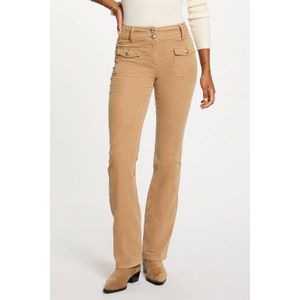 Morgan - Flared Regular Waist - Broek - Beige