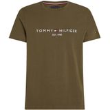 Tommy Hilfiger slim fit T-shirt met logo army green