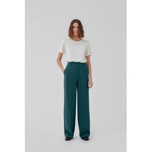 modström - Pantalon 'Gale' - Petrol - Wide Leg - Mid Waist