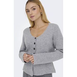 JDY - Vest - V-Hals - Lange Mouwen - Knoopsluiting - Knit Fit