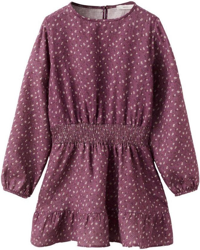 Mango Kids midi jurk paars