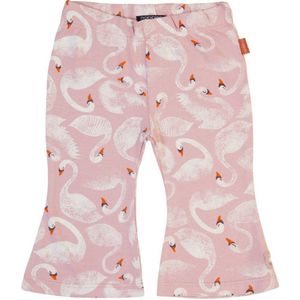 Noppies baby baby flared broek met all over print roze