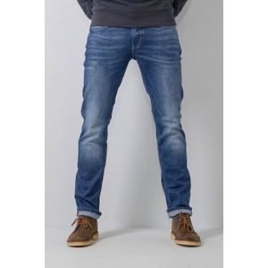 Petrol Industries regular tapered fit jeans RUSSEL met riem vintage blue