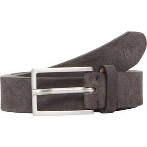 SELECTED HOMME leren riem SLHGERT antraciet