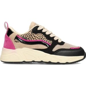 POSH by Poelman carocel chunky sneakers roze/zwart