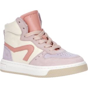 Pinocchio leren sneakers roze/wit