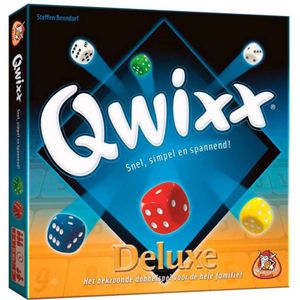 White Goblin Games Qwixx Deluxe - Het spannende dobbelspel voor 2-4 spelers vanaf 8 jaar