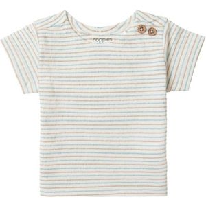 Noppies baby gestreept T-shirt offwhite/blauw/beige