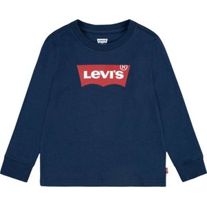 Levi's Kids baby longsleeve Batwing met logo donkerblauw