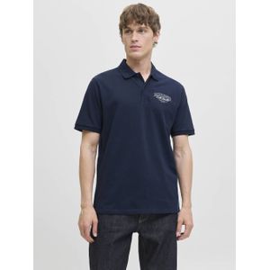 JACK & JONES Shirt 'JJMAKOTO'  donkerblauw / donkergroen / zwart / wit