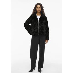 Vila - VIDORTE L/S JACKET - Gewatteerde Jas - Zwart