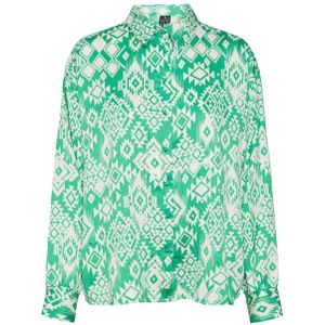 VERO MODA VMGEMA blouse met all over print groen/wit