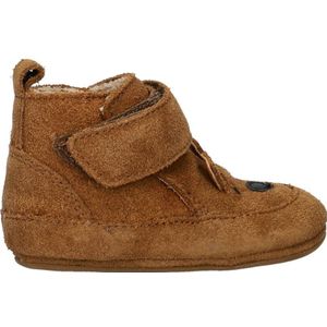 Nelson Kids suède baby schoenen cognac