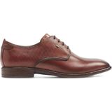 AM SHOE Leren Veterschoenen Cognac