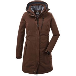 KILLTEC - Outdoormantel - Bruin - Warm Gevoerd - Afneembare Capuchon