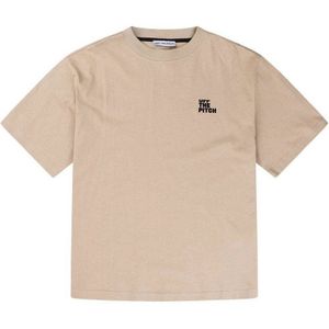 Off The Pitch oversized T-shirt Ignite met backprint sand