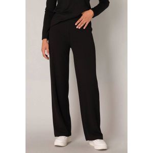 Base Level wide leg broek Yarah zwart