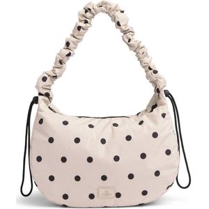 Hobby Gift Exclusieve knutseltas, schoudertas, breitas, garenopslag, schoolrugzak, 13 x 36 x 31 cm, rode stippen