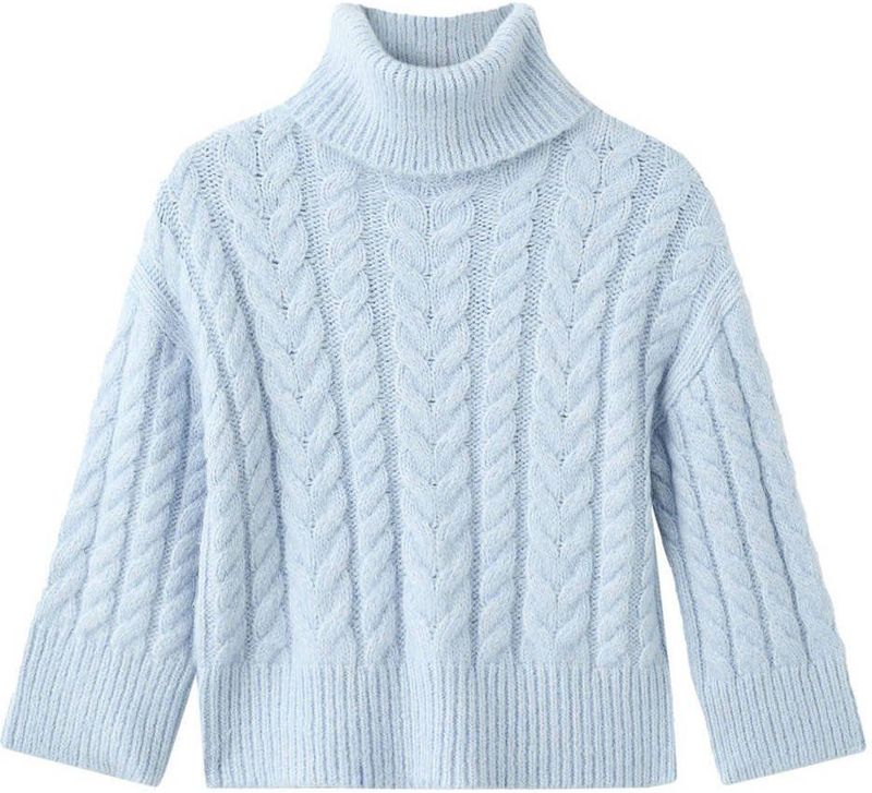 Mango Kids gebreide trui lichtblauw