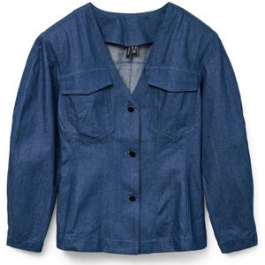 VERO MODA Bruna Bear denim blouse VMCARLA blauw