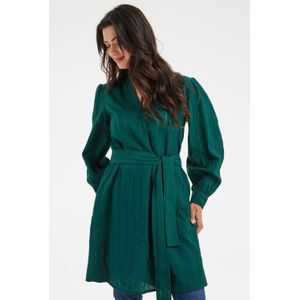 Didi wikkel-/overslagjurk groen