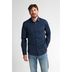 Petrol Industries - Overhemd 'AOP' - Blauw - Lange Mouw