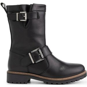 Travelin Silkeborg Lady leren bikerboots zwart