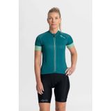 Rogelli fietsshirt Modesta groen/turquoise